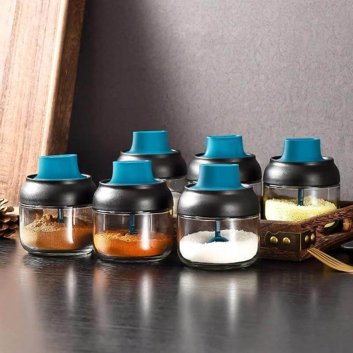 Lisslune | Salt and Pepper Seasoning Organizer Spice Jars