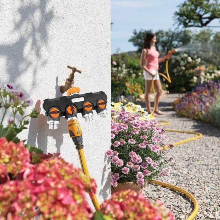 Lisslune | 4-way Garden Hose Faucet Splitter Connector