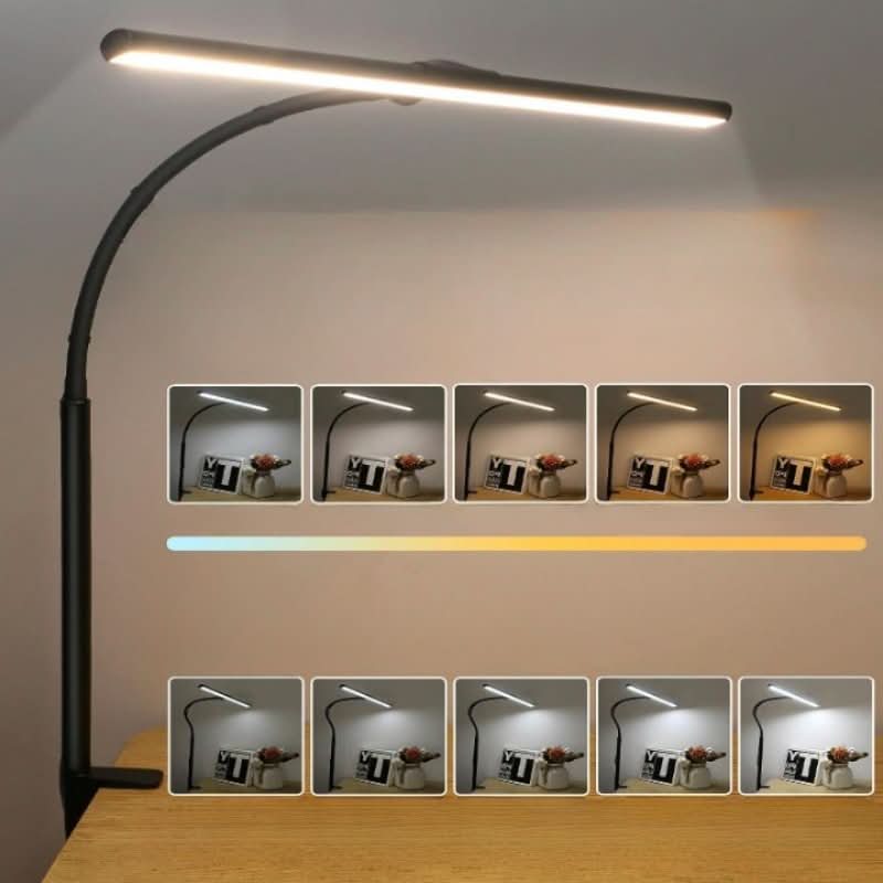 Lisslune | LED Clamp Desk Lamp with 25 Modes and Gooseneck