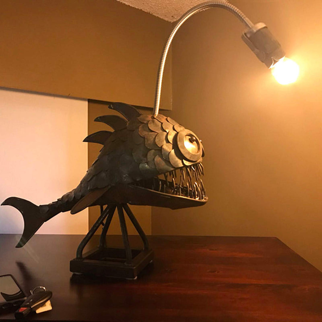 Lisslune | Steampunk Angler Fish Lamp