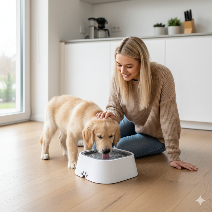 Lisslune | DrinkGuard – Anti-Spill Water Bowl for Clean Floors