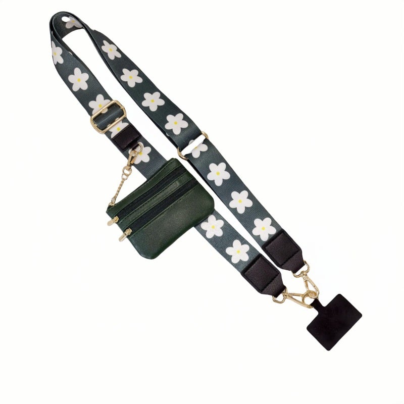 Lisslune | Adjustable Phone Lanyard Crossbody Strap with Wallet