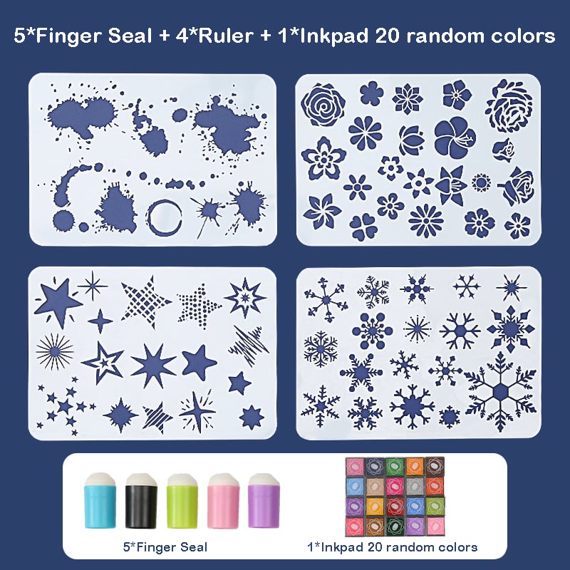 Lisslune | DIY sponge finger painting kit