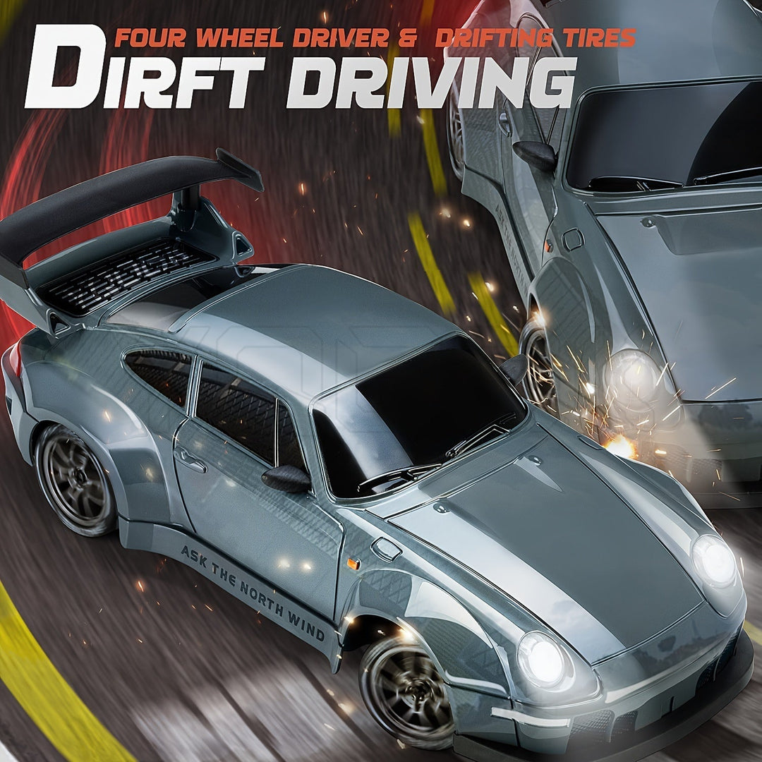Lisslune | Ultimate 1:24 RC Drift Car with LED Wheels – Rechargeable 4WD Racing Toy