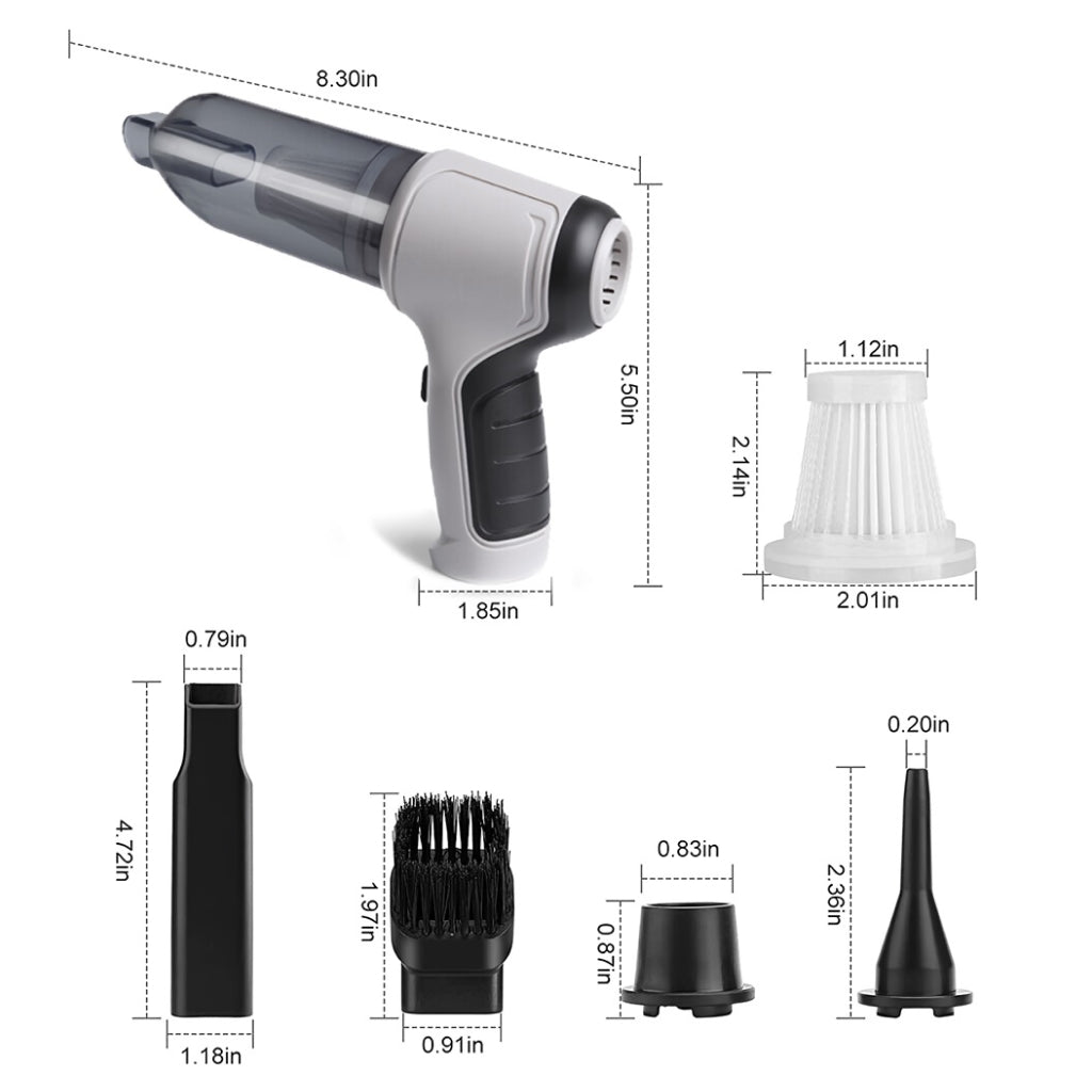 Lisslune | High-Power Wireless Handheld Vacuum for Car and Home