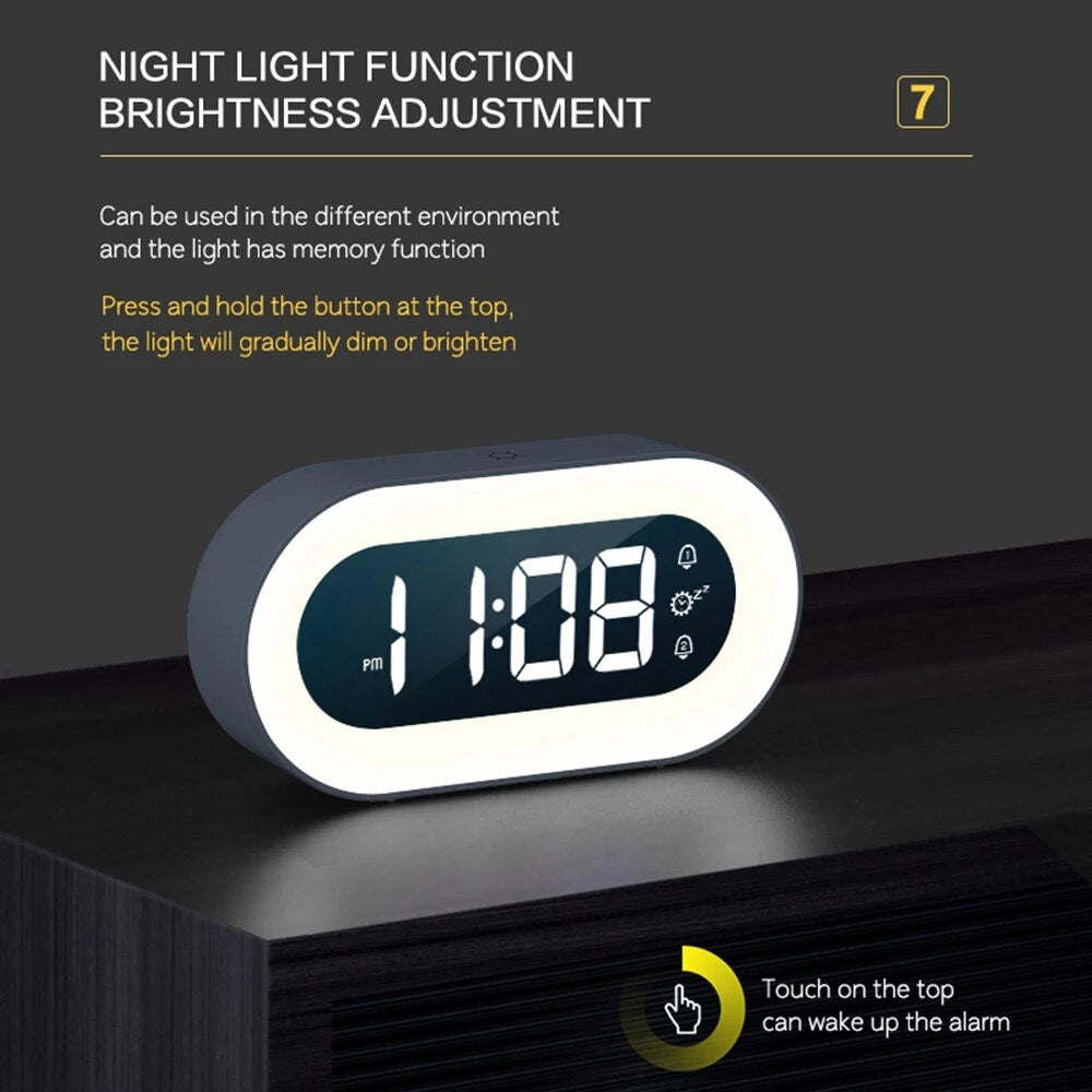 Lisslune | Digital Alarm Clock with Nightlight – Lumino