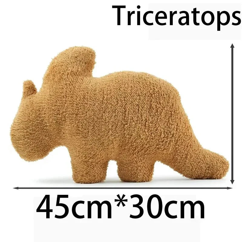 Lisslune | Dino Nugget Plush Cushion: Cute Dino Chicken Nugget Cushion