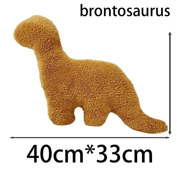 Lisslune | Dino Nugget Plush Cushion: Cute Dino Chicken Nugget Cushion