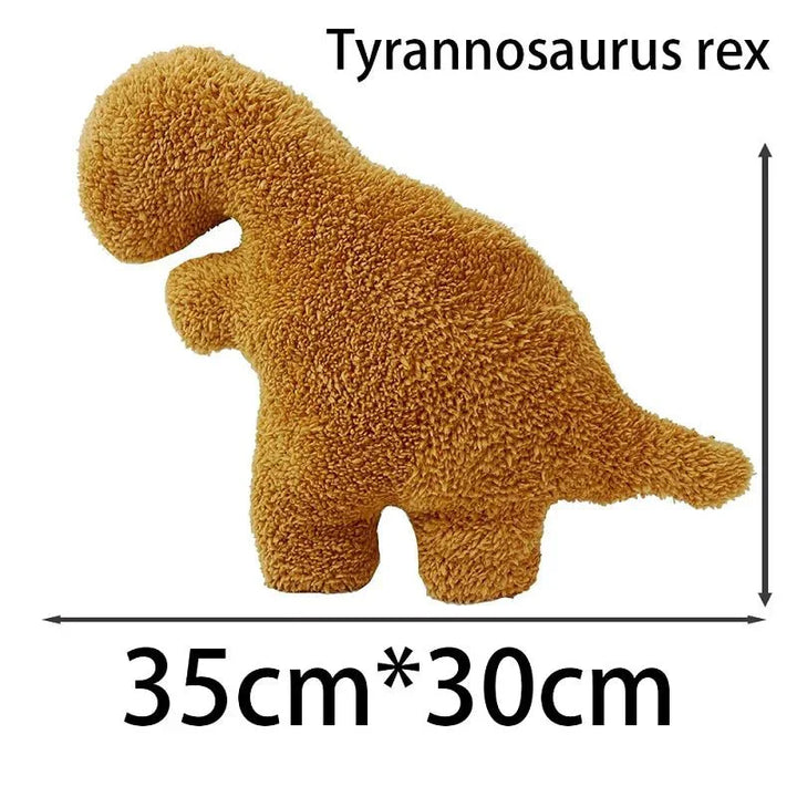 Lisslune | Dino Nugget Plush Cushion: Cute Dino Chicken Nugget Cushion