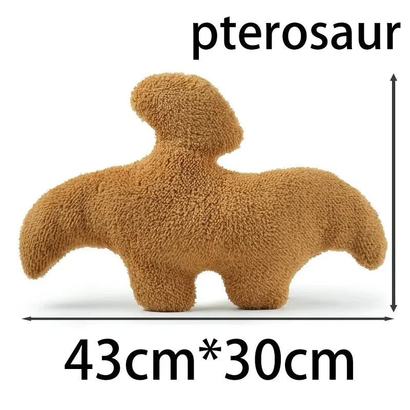 Lisslune | Dino Nugget Plush Cushion: Cute Dino Chicken Nugget Cushion