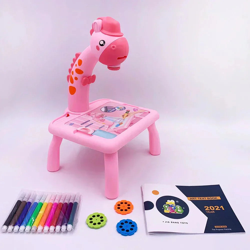 Lisslune | DinoDraw Deluxe Drawing Board – Reusable Art Station for Kids – Creative and Educational Fun