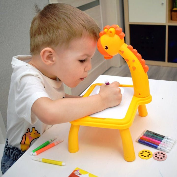 Lisslune | DinoDraw Deluxe Drawing Board – Reusable Art Station for Kids – Creative and Educational Fun