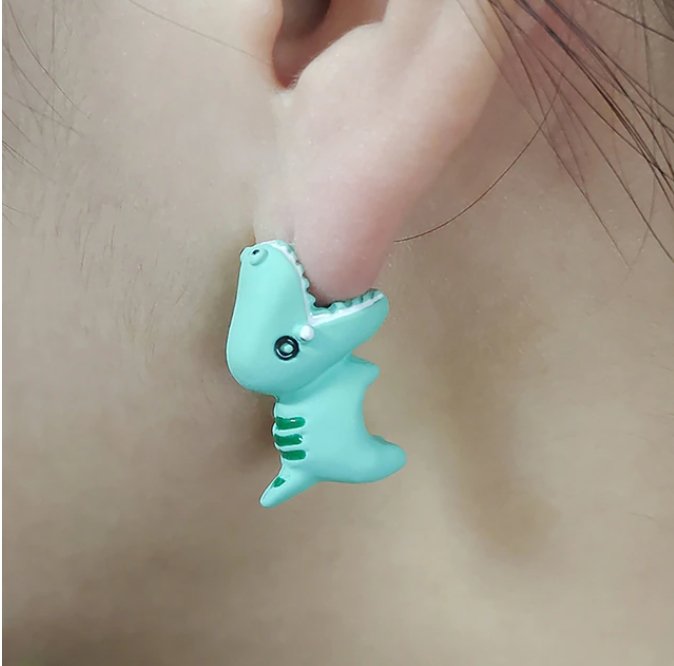 Lisslune | Cute Biting Animal Earrings (1 Pair)