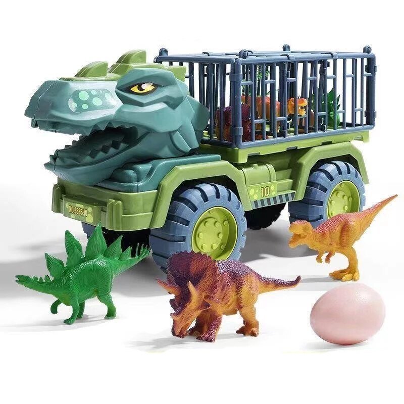 Lisslune | Dinotrek Explorers Set – Dinosaur and Vehicle Play Set for Kids – Adventure and Learning Fun