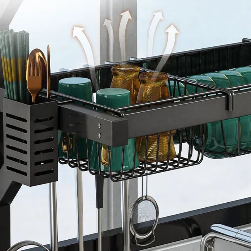 Lisslune | Adjustable Sink Dish Drying Rack - Custom Fit from 24" to 26"