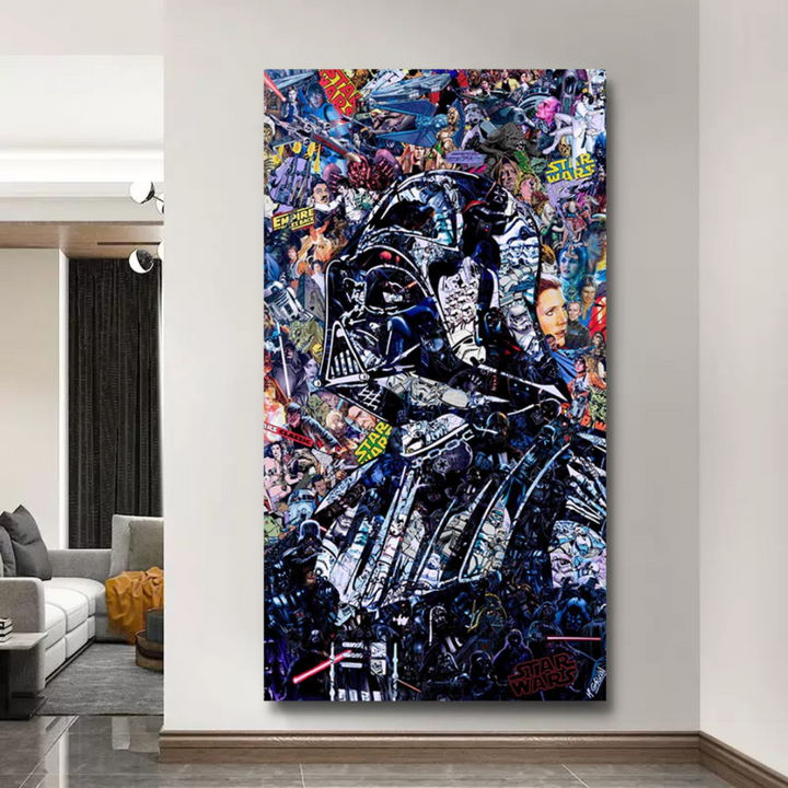 Lisslune | Disney Star Wars Poster Darth Vader Canvas Wall Art - Wall Decoration - Famous Wall Art