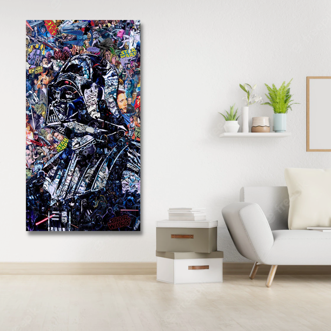 Lisslune | Disney Star Wars Poster Darth Vader Canvas Wall Art - Wall Decoration - Famous Wall Art