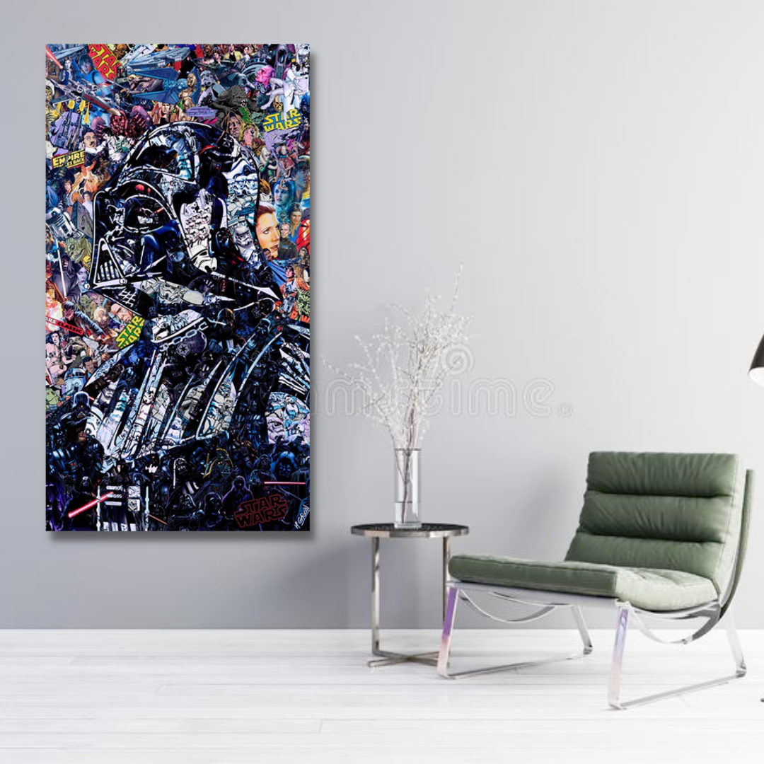 Lisslune | Disney Star Wars Poster Darth Vader Canvas Wall Art - Wall Decoration - Famous Wall Art