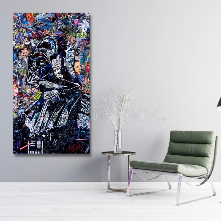 Lisslune | Disney Star Wars Poster Darth Vader Canvas Wall Art - Wall Decoration - Famous Wall Art