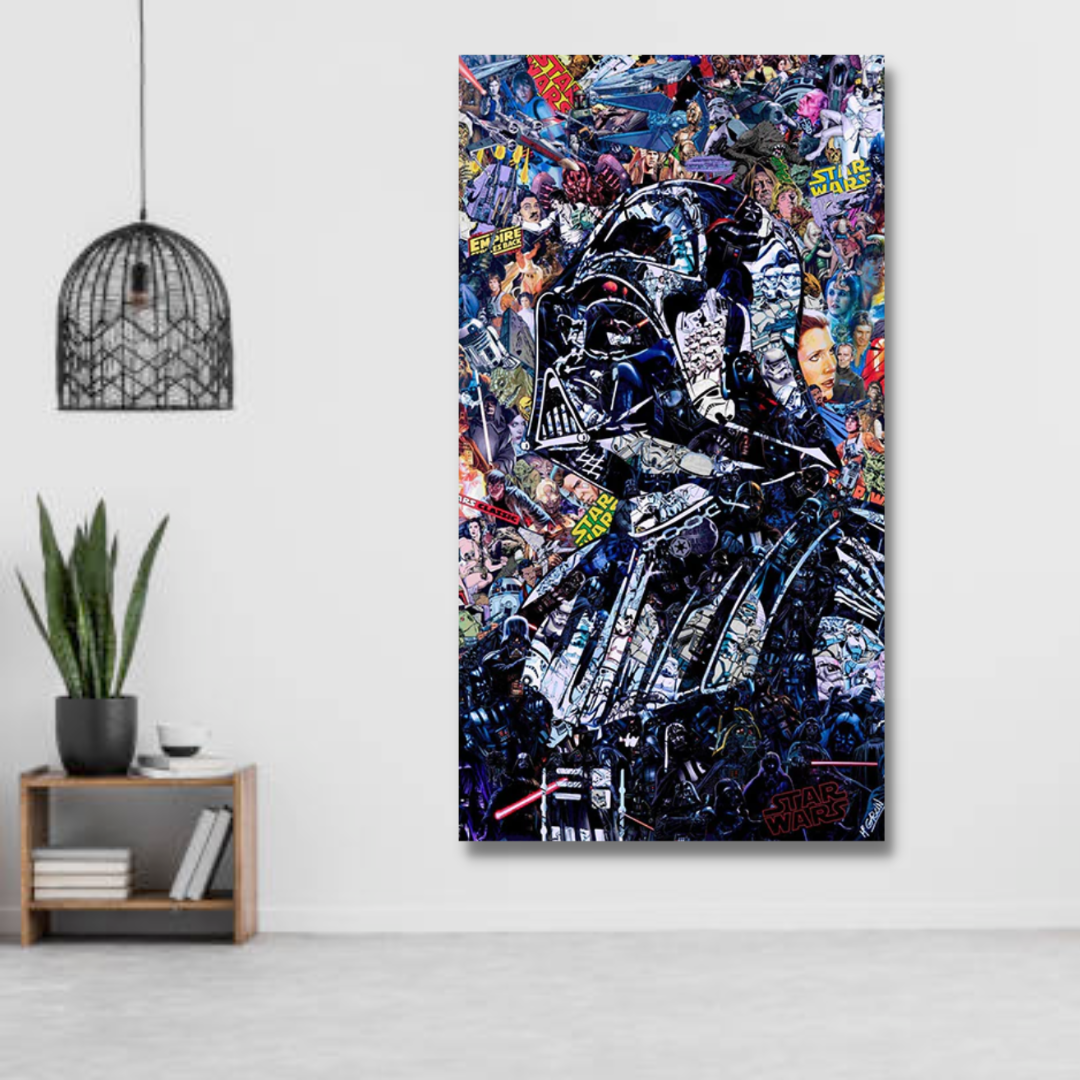 Lisslune | Disney Star Wars Poster Darth Vader Canvas Wall Art - Wall Decoration - Famous Wall Art