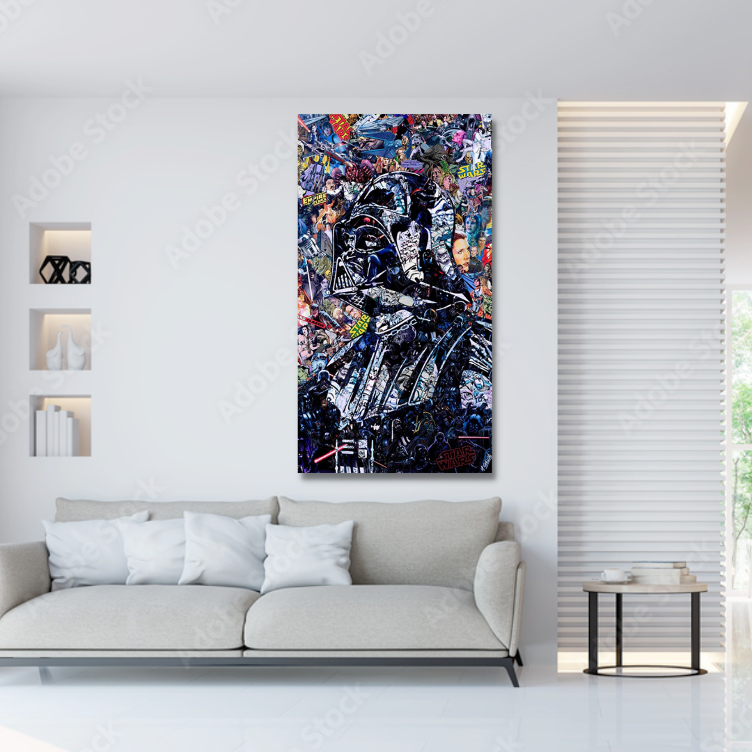 Lisslune | Disney Star Wars Poster Darth Vader Canvas Wall Art - Wall Decoration - Famous Wall Art