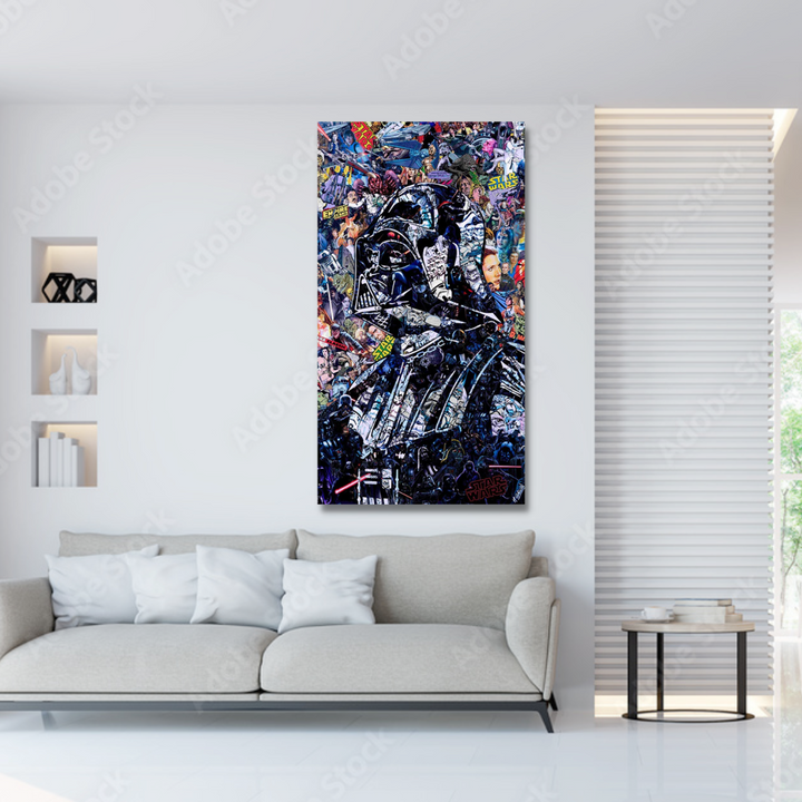 Lisslune | Disney Star Wars Poster Darth Vader Canvas Wall Art - Wall Decoration - Famous Wall Art