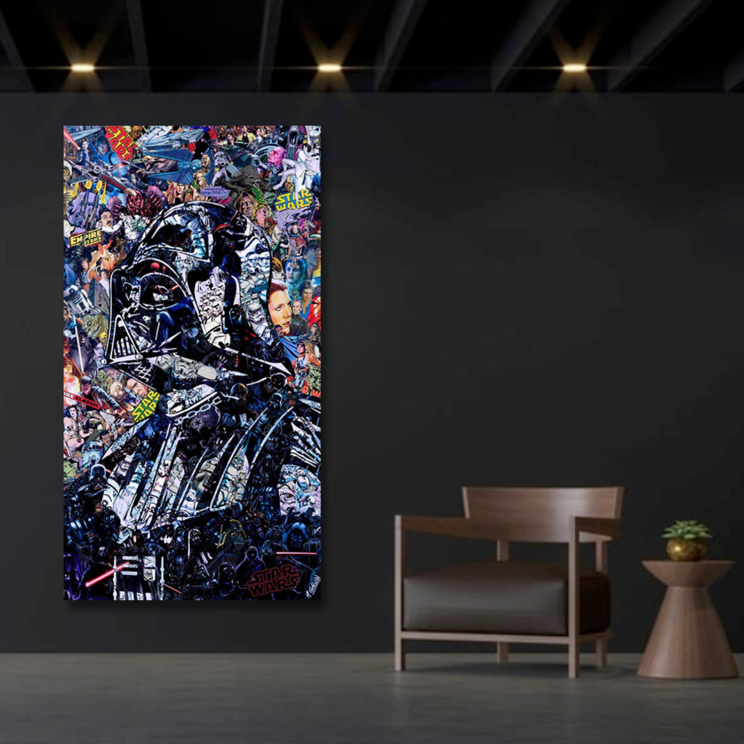 Lisslune | Disney Star Wars Poster Darth Vader Canvas Wall Art - Wall Decoration - Famous Wall Art