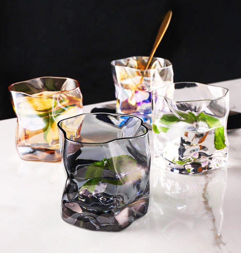 Lisslune | Distorted Texture Whisky Glass Set