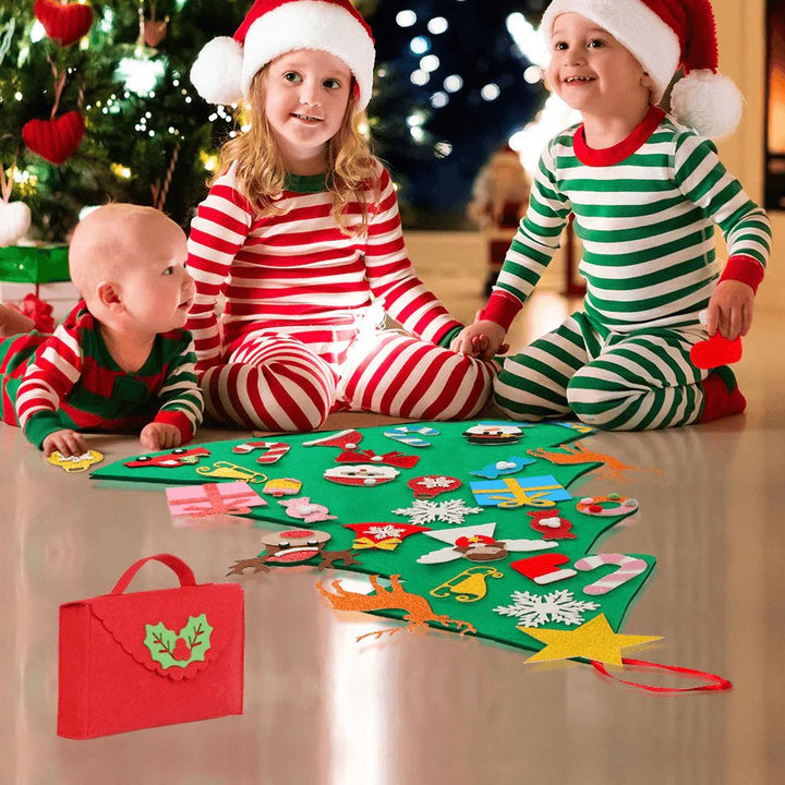 Lisslune | DIY Felt Christmas Tree with Accessories - Merry Christmas Decorations For Home