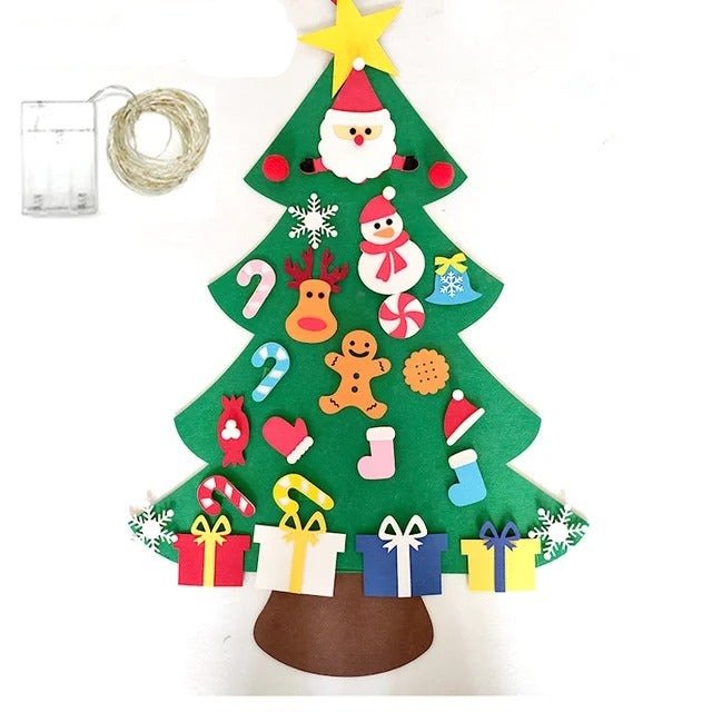 Lisslune | DIY Felt Christmas Tree with Accessories - Merry Christmas Decorations For Home