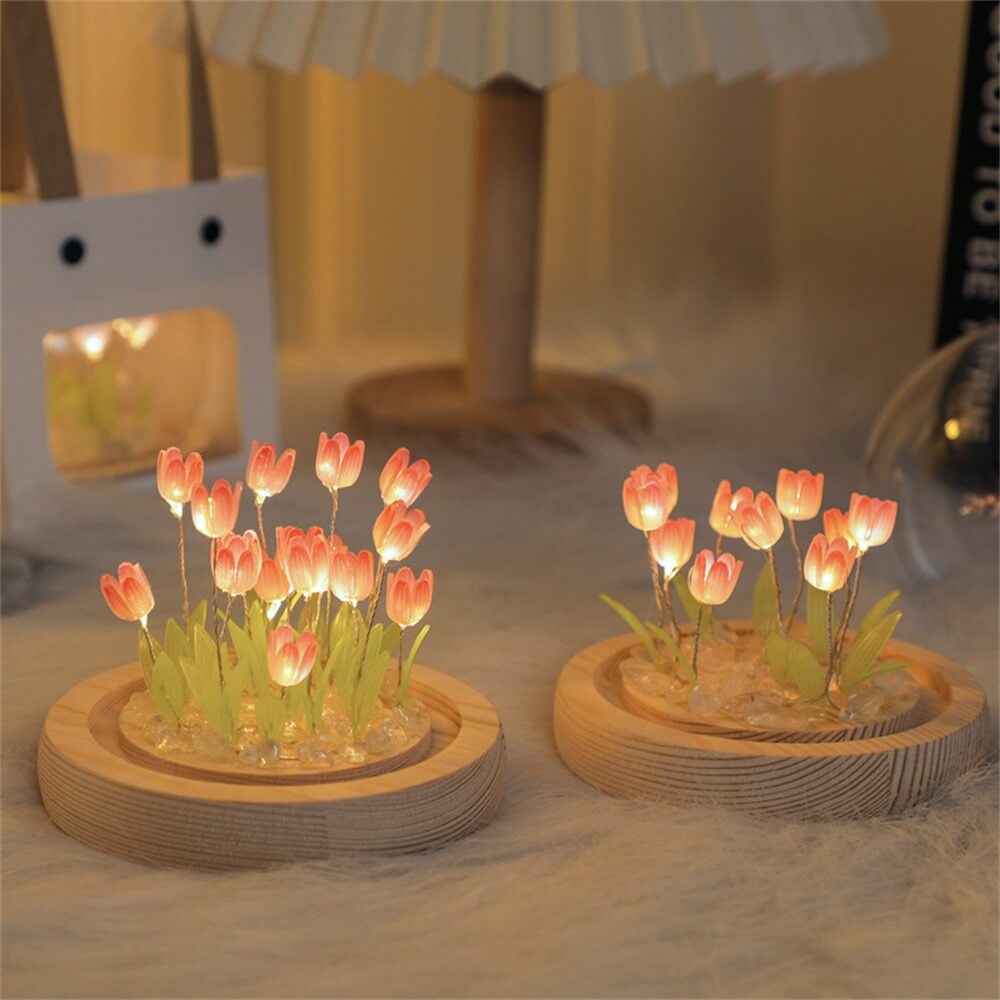 Rynx | DIY Mini Tulip Flowers Nightstand Lamps