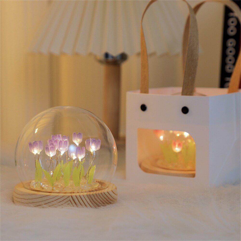 Rynx | DIY Mini Tulip Flowers Nightstand Lamps