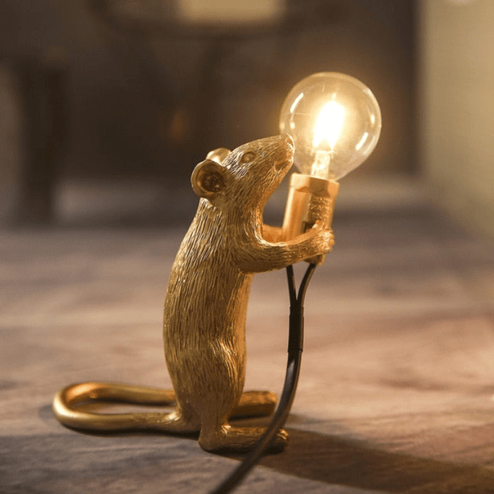 Lisslune | Doctor Mousey – Original Designer Mouse Lamp for Tabletop or Shelf
