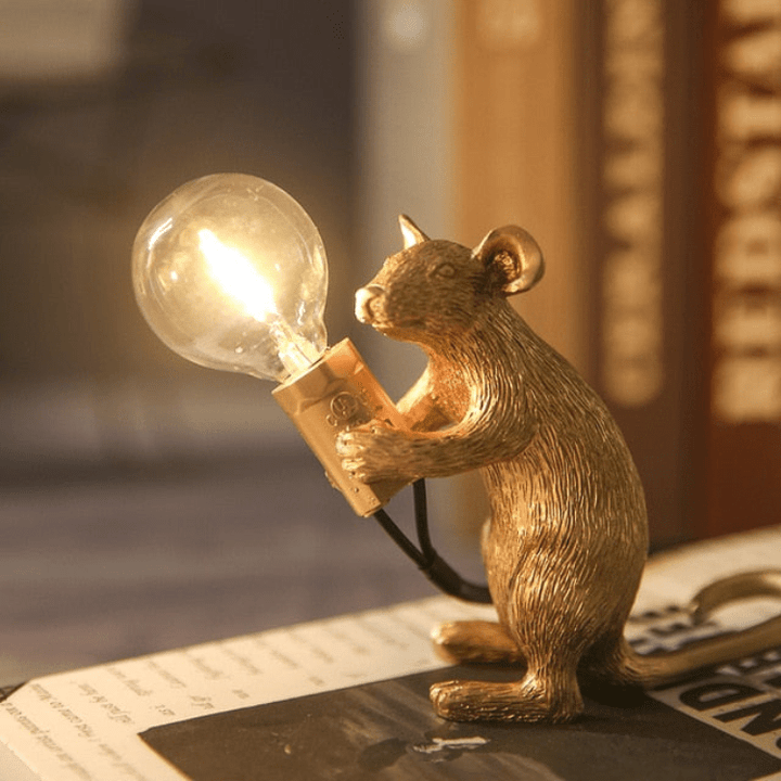 Lisslune | Doctor Mousey – Original Designer Mouse Lamp for Tabletop or Shelf