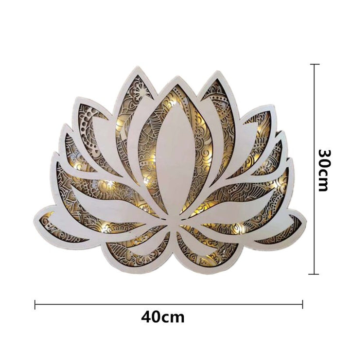 Lisslune | Lotus Mandala wall lamp for a peaceful atmosphere