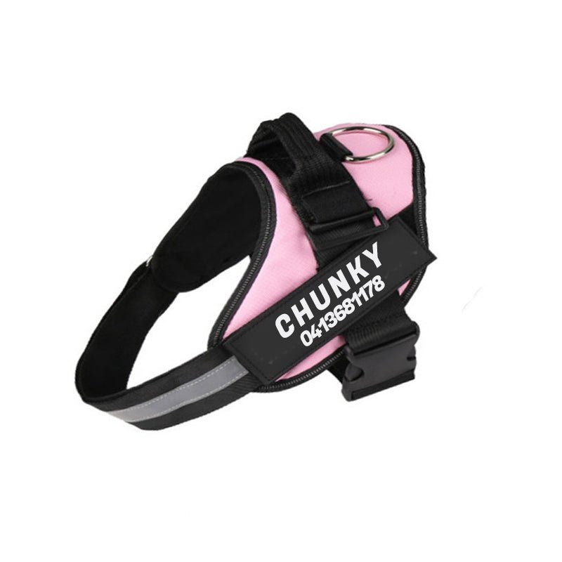 Lisslune | Dogsafe Harness – Reflective, No-Pull Dog Harness with Personalizable Name Tag