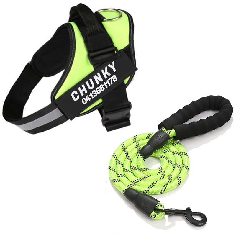 Lisslune | Dogsafe Harness – Reflective, No-Pull Dog Harness with Personalizable Name Tag
