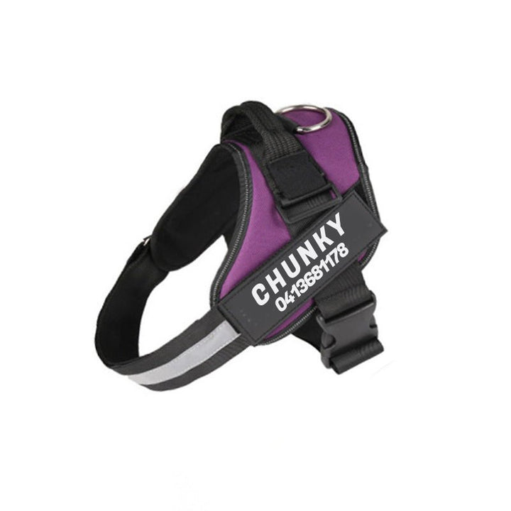 Lisslune | Dogsafe Harness – Reflective, No-Pull Dog Harness with Personalizable Name Tag