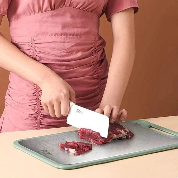 Lisslune | Double-Sided Stainless Steel Kitchen Cutting Board