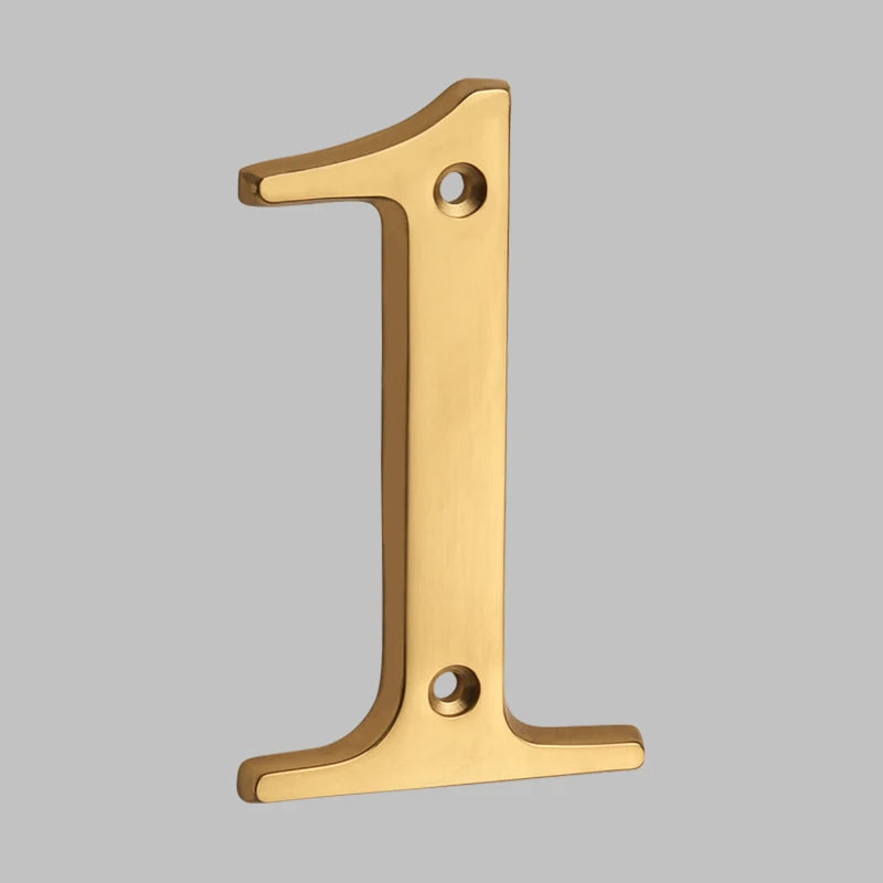 Lisslune | Traditional house numbers made of solid brass
