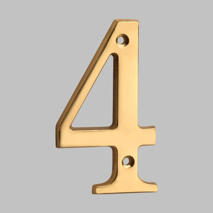 Lisslune | Traditional house numbers made of solid brass