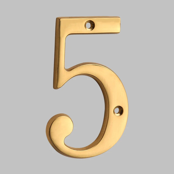 Lisslune | Traditional house numbers made of solid brass
