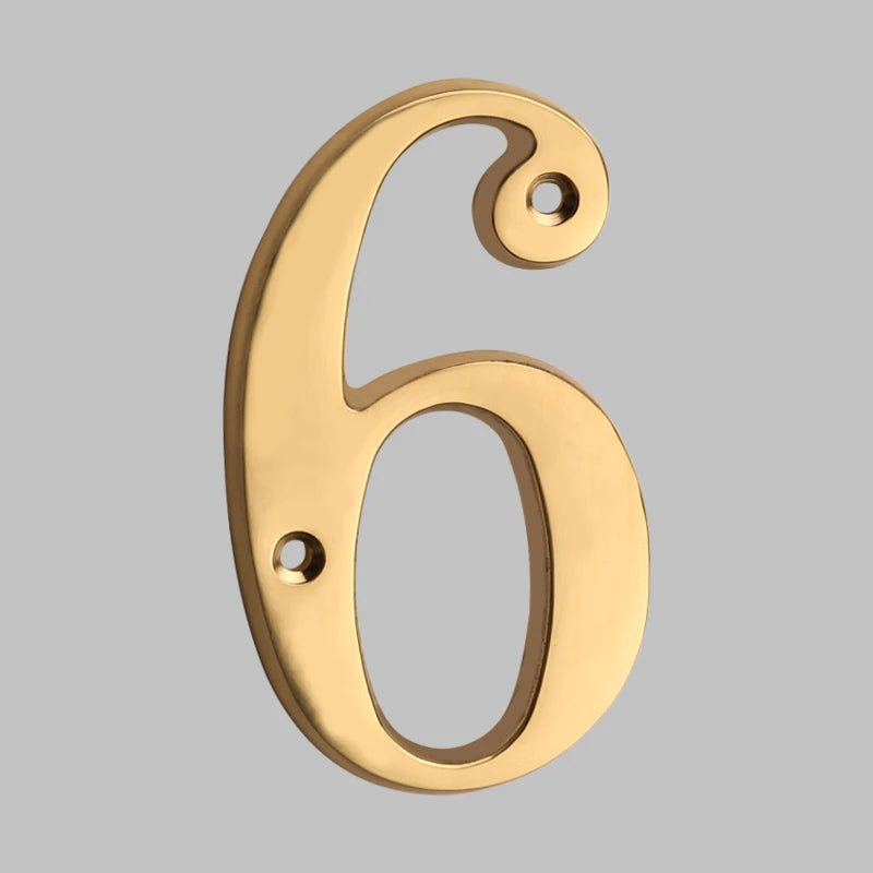 Lisslune | Traditional house numbers made of solid brass