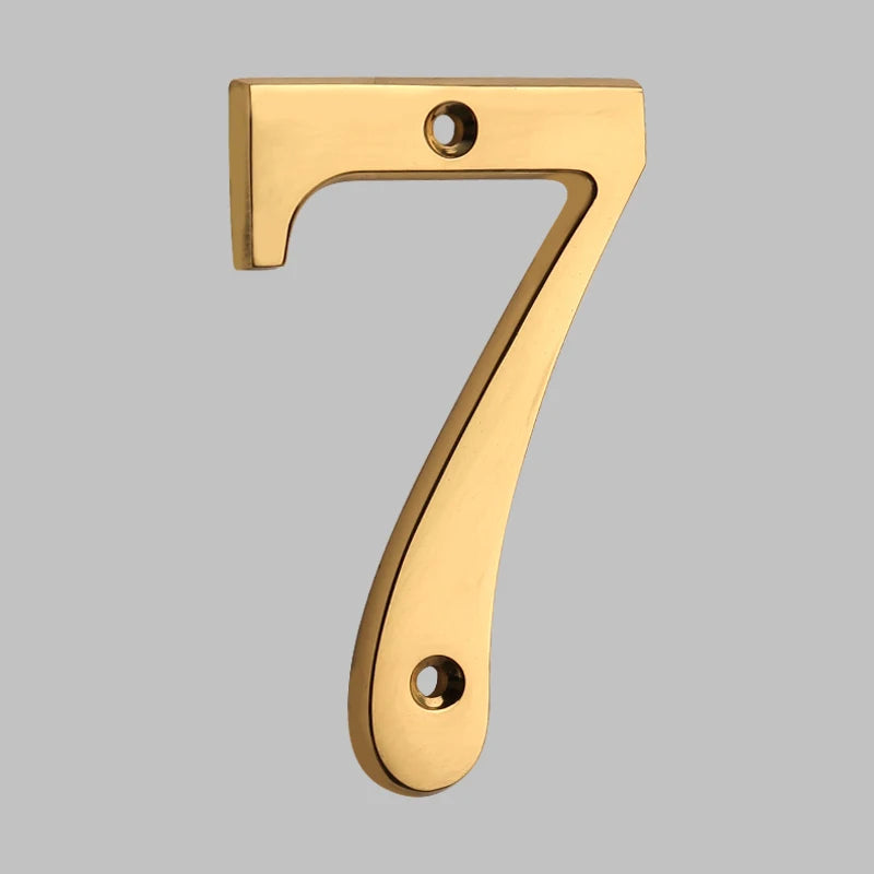 Lisslune | Traditional house numbers made of solid brass