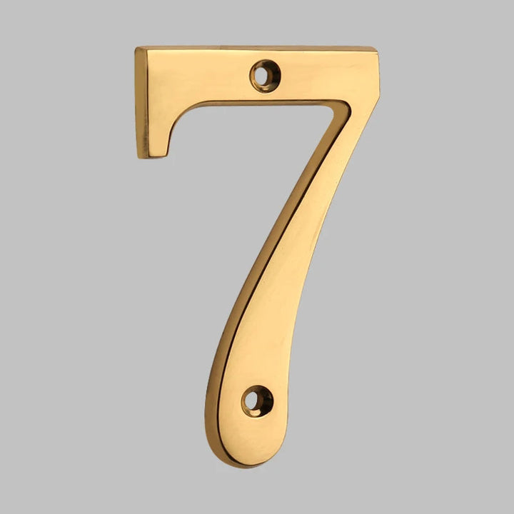 Lisslune | Traditional house numbers made of solid brass