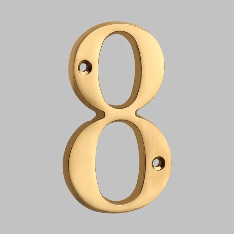 Lisslune | Traditional house numbers made of solid brass