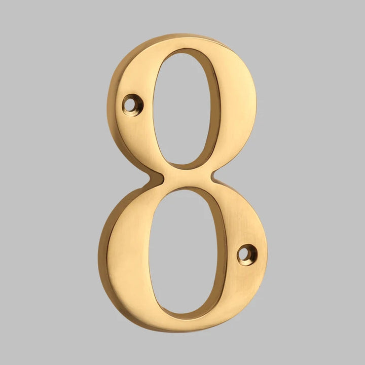 Lisslune | Traditional house numbers made of solid brass