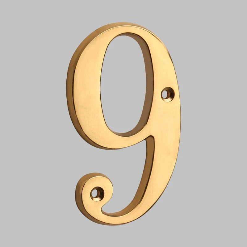Lisslune | Traditional house numbers made of solid brass