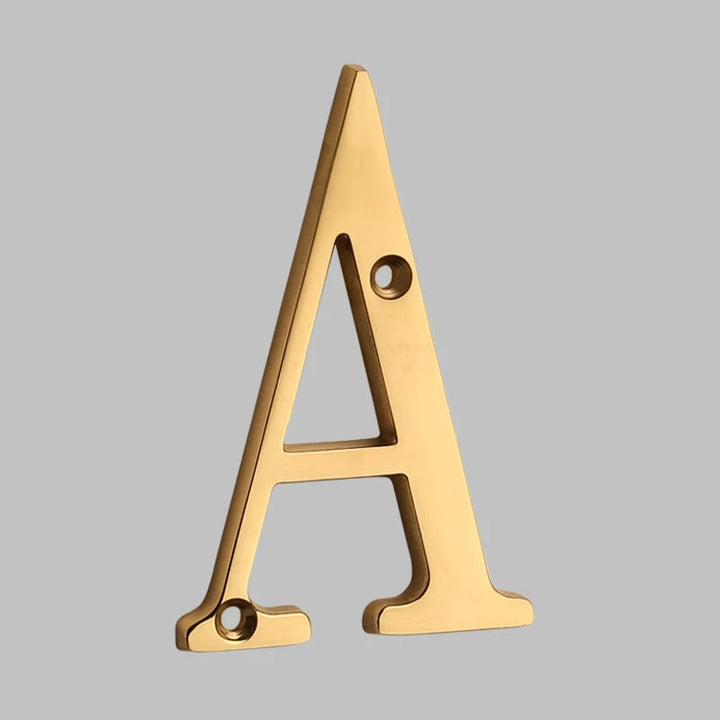 Lisslune | Traditional house numbers made of solid brass