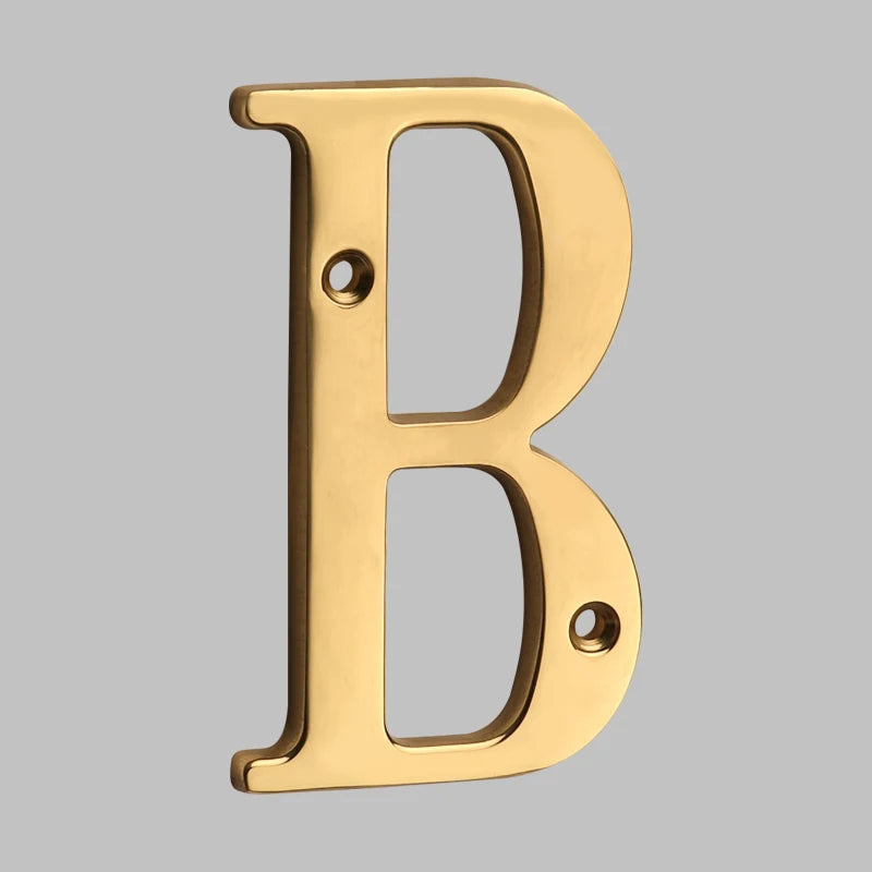 Lisslune | Traditional house numbers made of solid brass